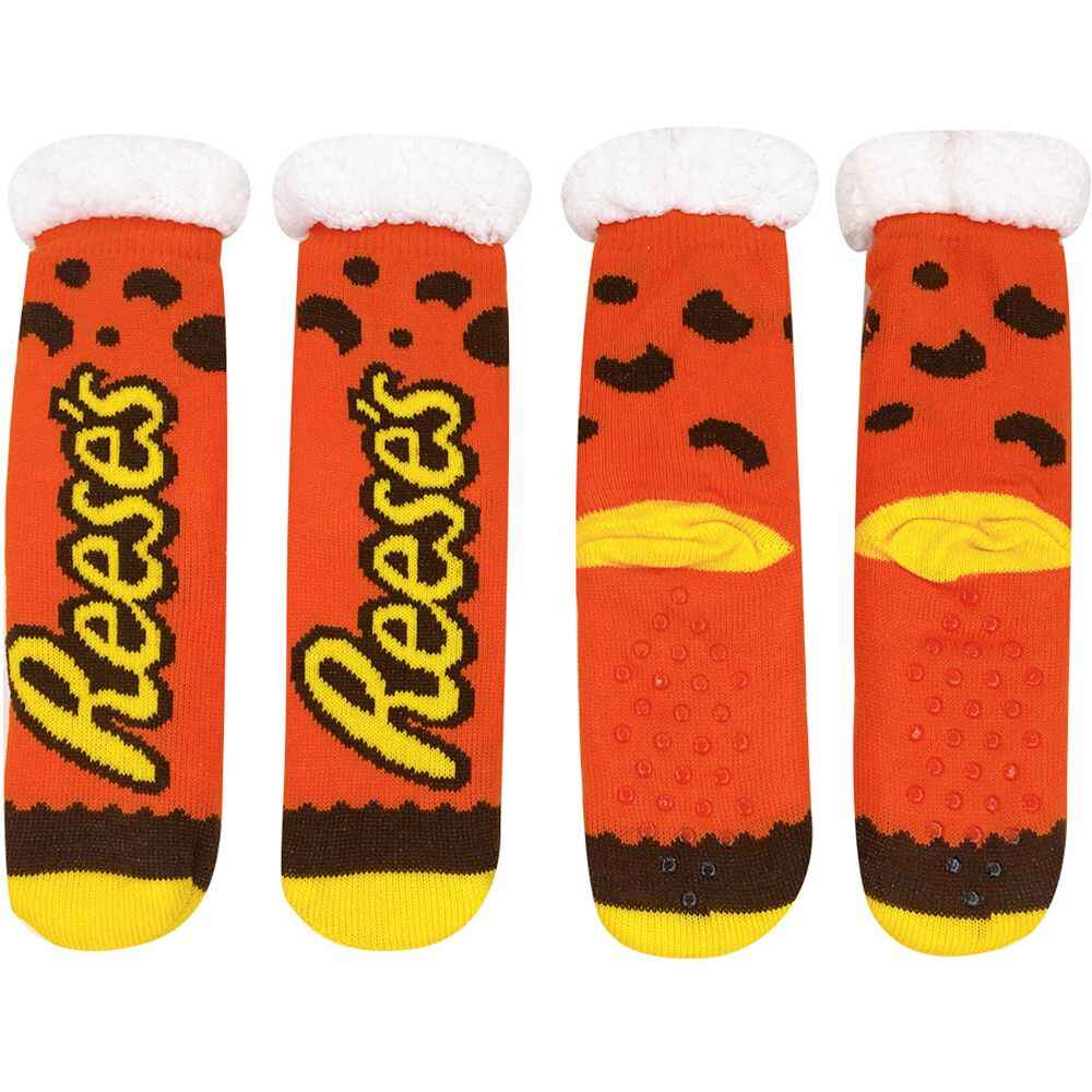 Socks Hershey Reese's Orange Sherpa Lined Socks