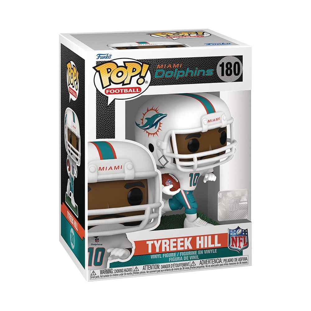 Pop Sports NFL Football 3.75 Inch Vinyl Figure - Tyreek Hill #180 Miami Dolphins
