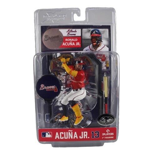 Mcfarlane Sportpicks MLB 7 Inch Figure - Ronald Acuna Jr Red Chase Jersey (Atlanta Braves)