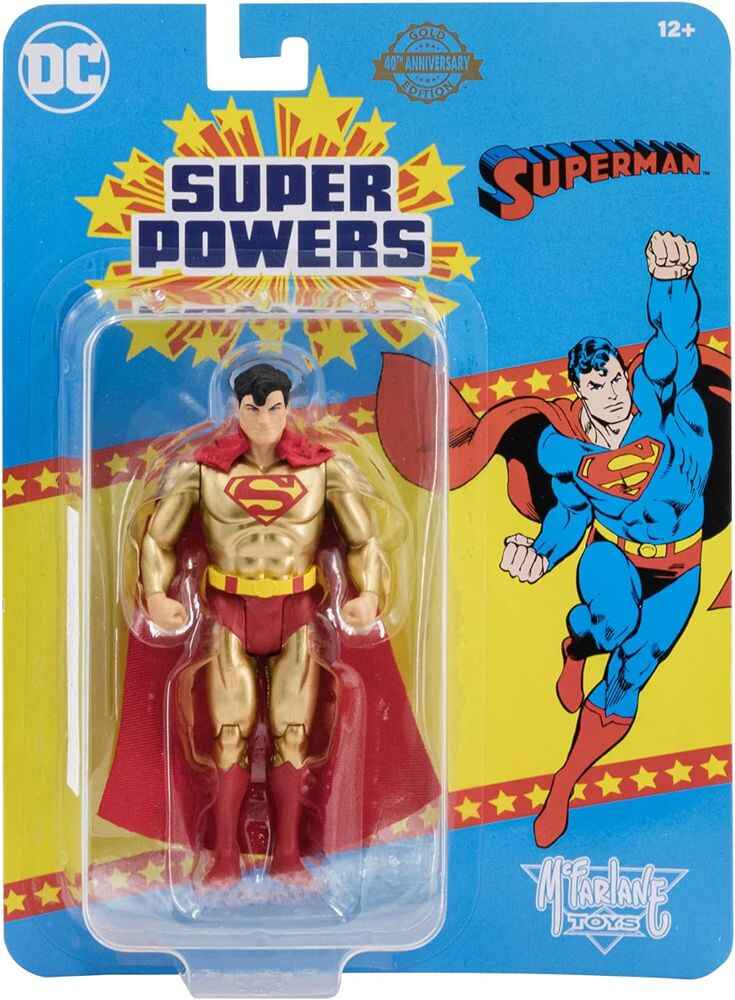 DC Collectibles Super Powers Wave 7 Superman (Gold Edition 40th ann) 5 Inch Action Figure