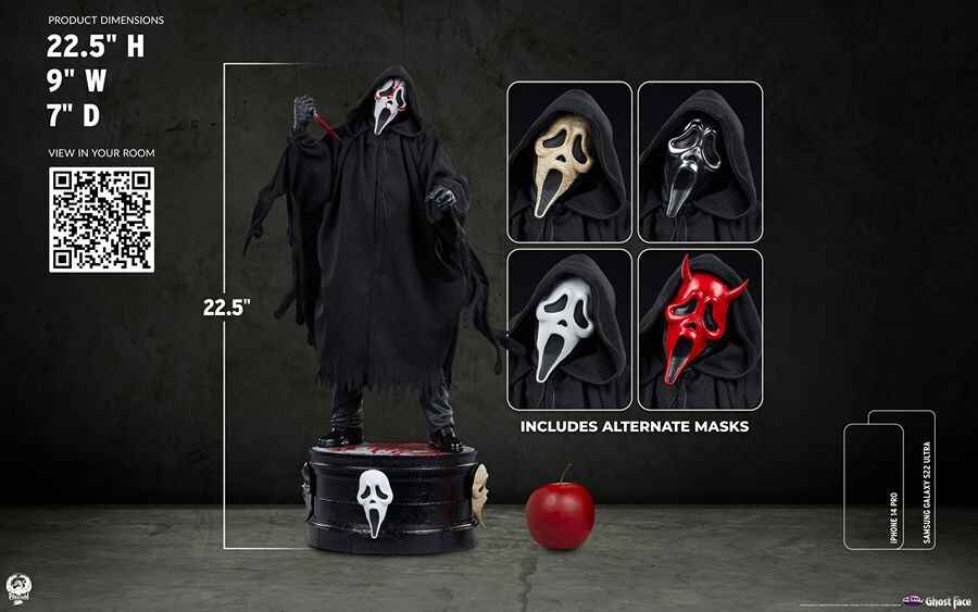 Scream Ghost Face 23 Inch 1/4 Scale Deluxe Statue – figurineforall.com