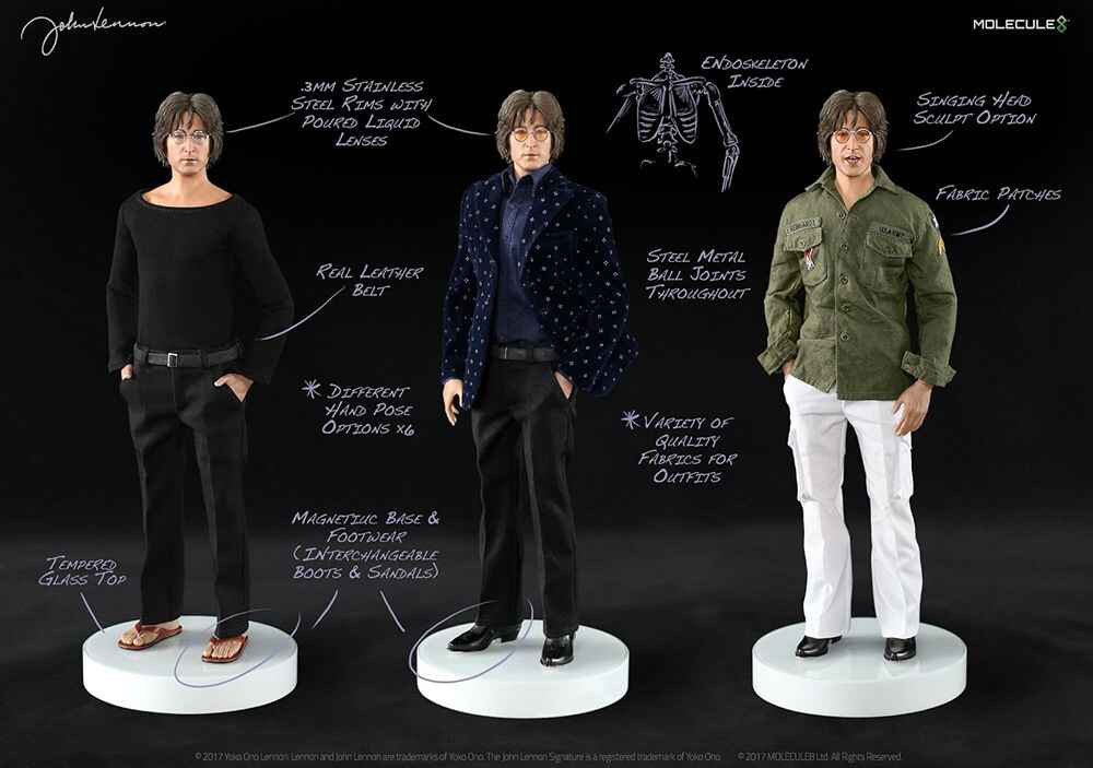 ジョン・レノン　1/6 フィギュア　Molecule 8 ビートルズ　絶版 Molecule 8 John Lennon Imagine 12 Inch 1/6 Scale Limited
