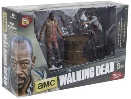 McFarlane Toys The Walking Dead TV Morgan Jones with Impaled Walker and Spike Trap Deluxe Box Action Figure - figurineforall.com
