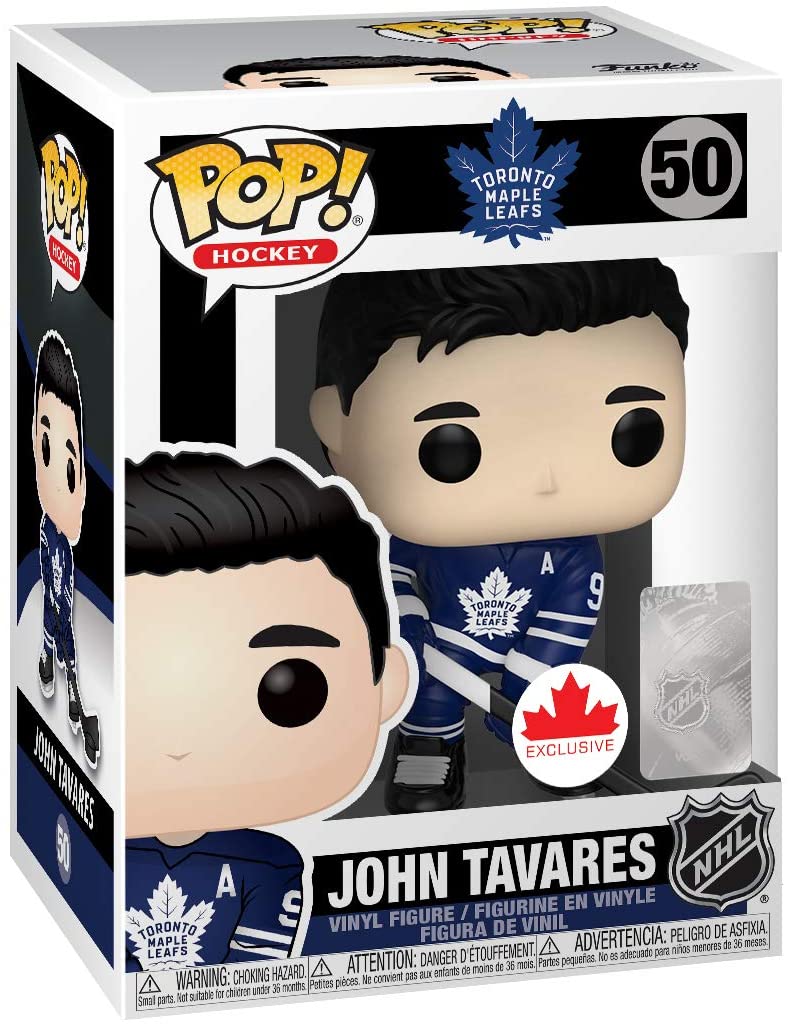 Pop Sport NHL Hockey 3.75 Vinyl Figure - John Tavares #50 (Toronto Maple Leafs) CDN Exclusive - figurineforall.com