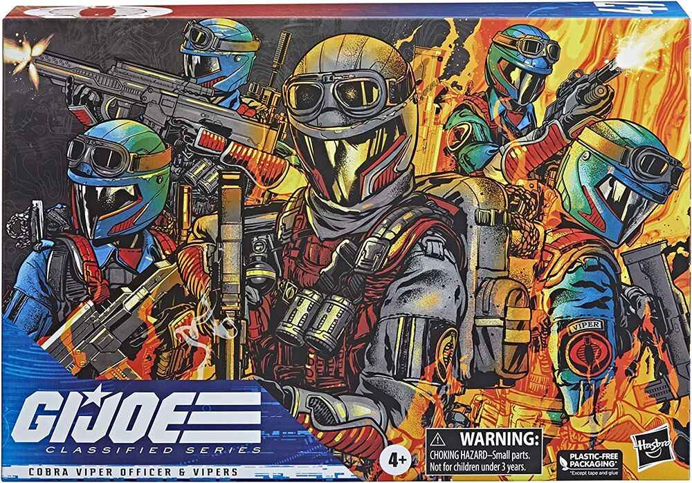 G.I. Joe Classified Series Cobra Viper Officer and Vipers 6 Inch Action Figure 3-Pack