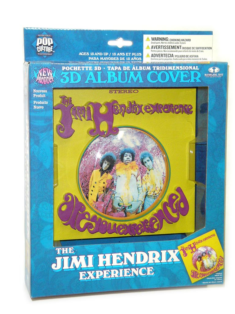 3D Album Cover Wall Art - Jimi Hendrix (Are you Experienced) - figurineforall.com
