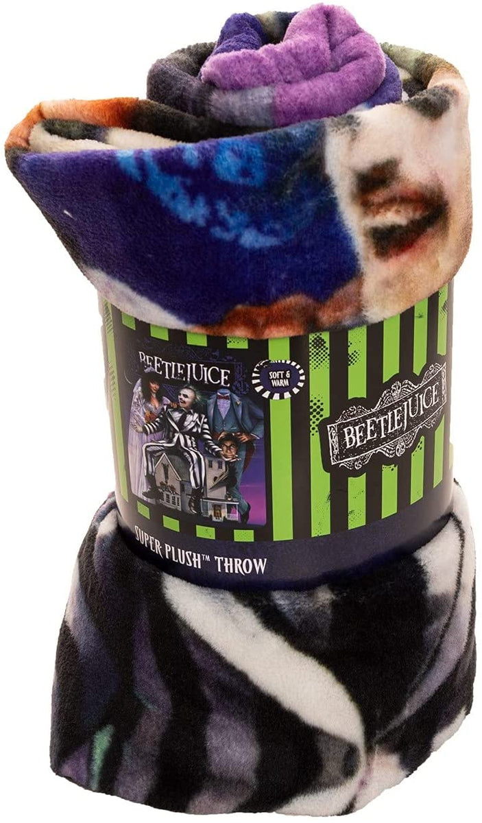 Northwest Horror 46 x 60 Beetlejuice Soft Sleeve Throw Blanket