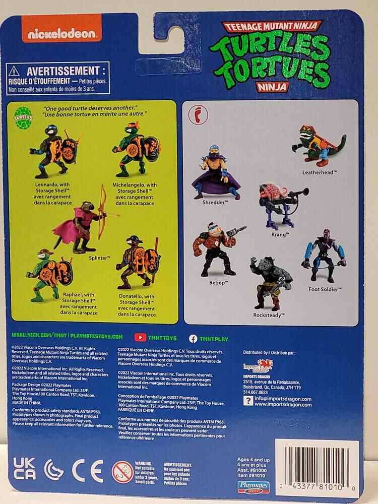 Les Tortues Ninja (Teenage Mutant Ninja Turtles) Action Figurine