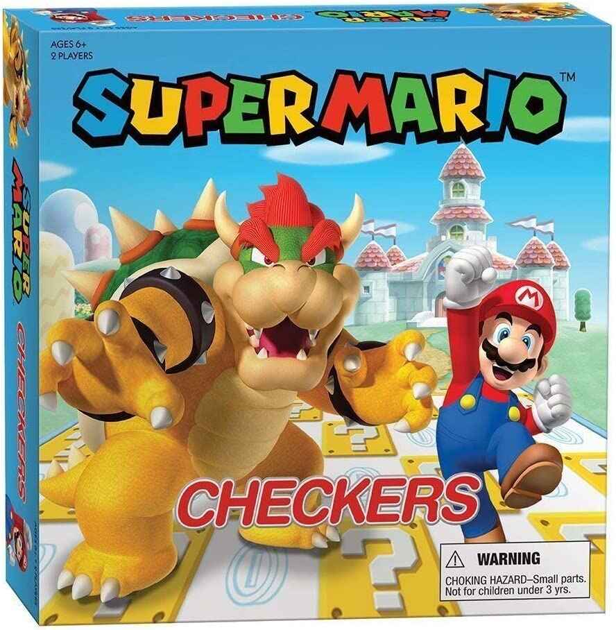 Checkers Super Mario with Bowser Collectors Edition Set