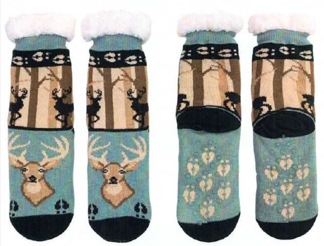 Socks Northwoods Deer Sherpa Lined Socks