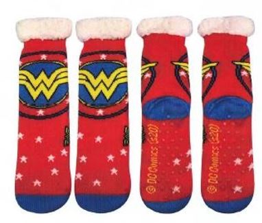Socks DC Comics Wonder Woman Logo Sherpa Lined Socks