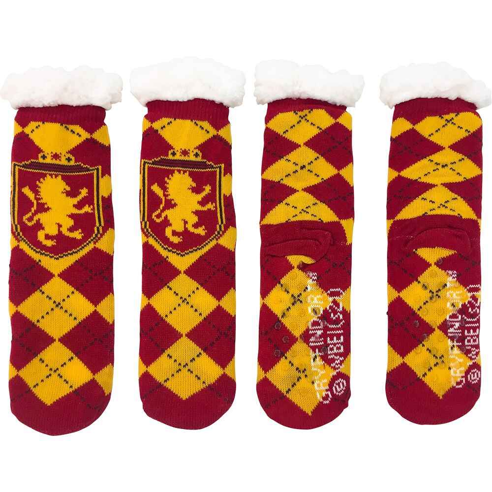 Socks Harry Potter Gryffindor Argyle Sherpa Lined Socks