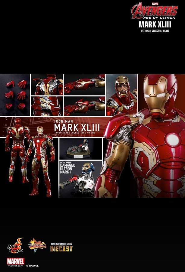 Avengers Age of Ultron Iron Man Mk 43 1/6 Scale 12 Inch