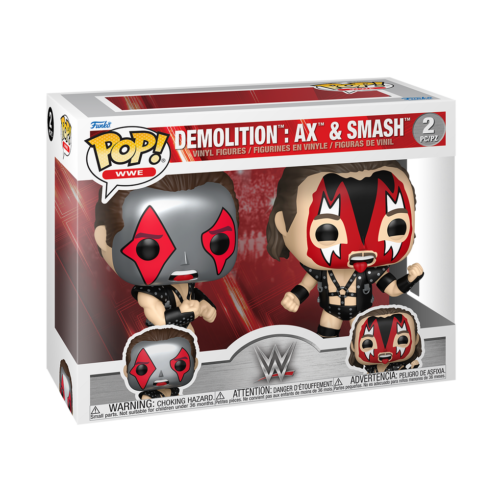 Pop Sports WWE Wrestling 3.75 Inch Vinyl Figure - Demolition Man AX and Smash 2-Pack