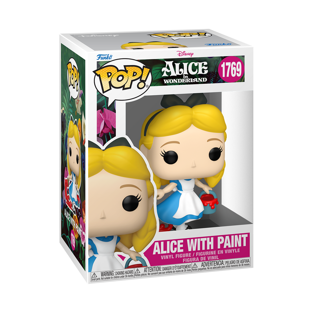 Pop Disney Alice in Wonderland 3.75 Inch Vinyl Figure - Alice with Paint #1769