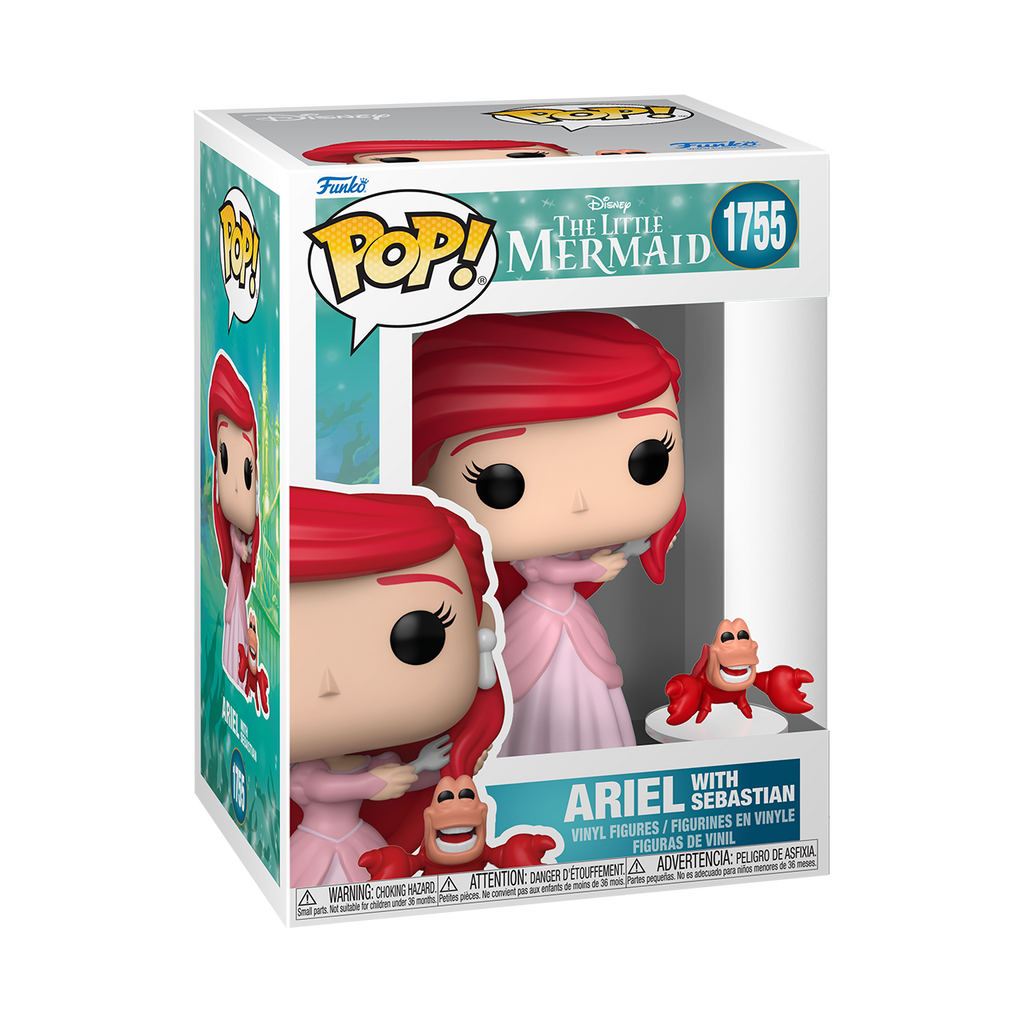 Pop Disney The Little Mermaid 3.75 Inch Vinyl Figure - Ariel with Sebastian #1755
