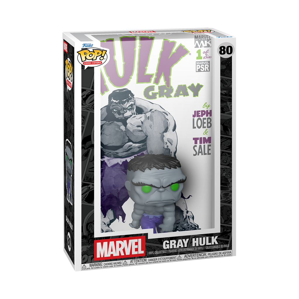 Pop Comic Covers Marvel 3.75 Inch Vinyl Figure - Gray Hulk #80