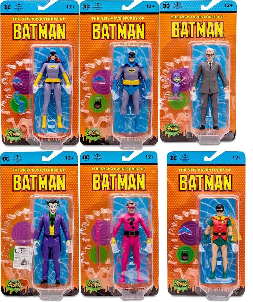 Batman DC Retro 66 Classics TV Series 1960s Wave Set of (The New Adventures of Batman) Inch Action Figure