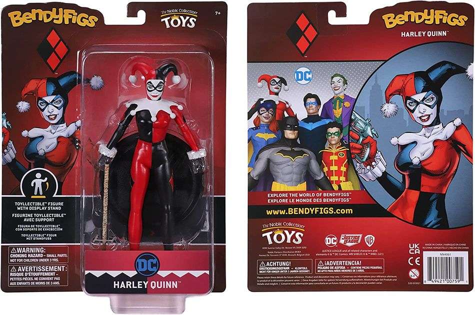 BendyFigs DC Multiverse 7 Inch Figure - Harley Quinn - figurineforall.com