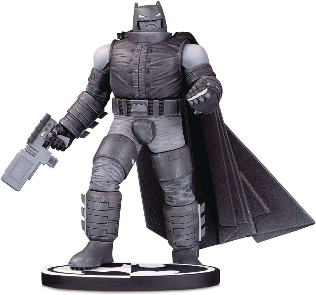 DC Collectibles Batman Black and White Armored Batman 8 Inch Frank Miller Resin Statue - figurineforall.com