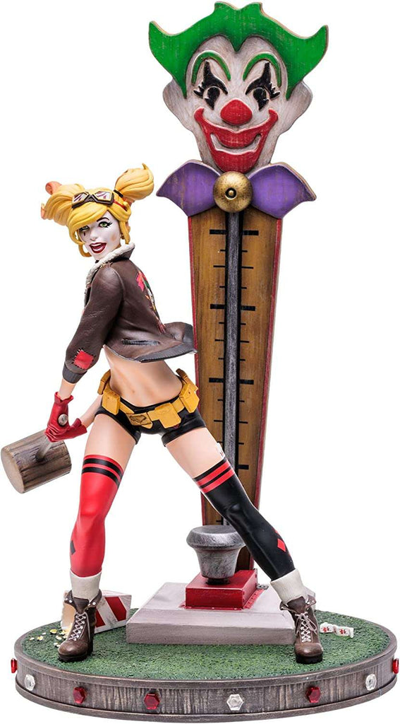 DC Collectibles Bombshells Harley Quinn 9 Inch Version 2 Deluxe 1/8 Scale Resin Statue - figurineforall.com