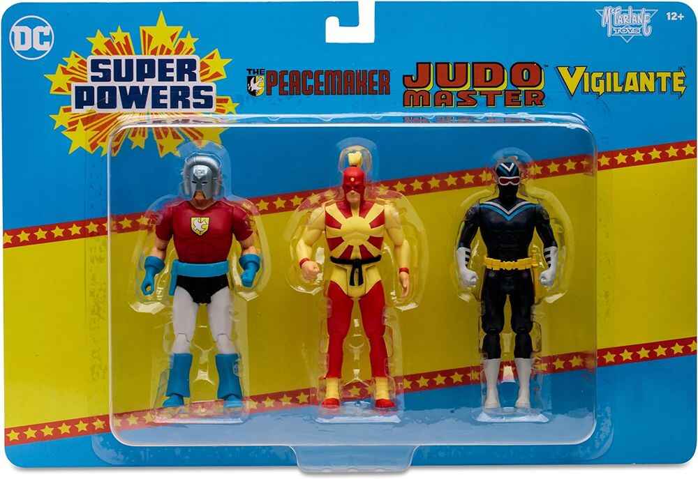 DC Collectibles Super Powers 3-Pack Peacemaker - Judomaster - Vigilante 5 Inch Action Figure