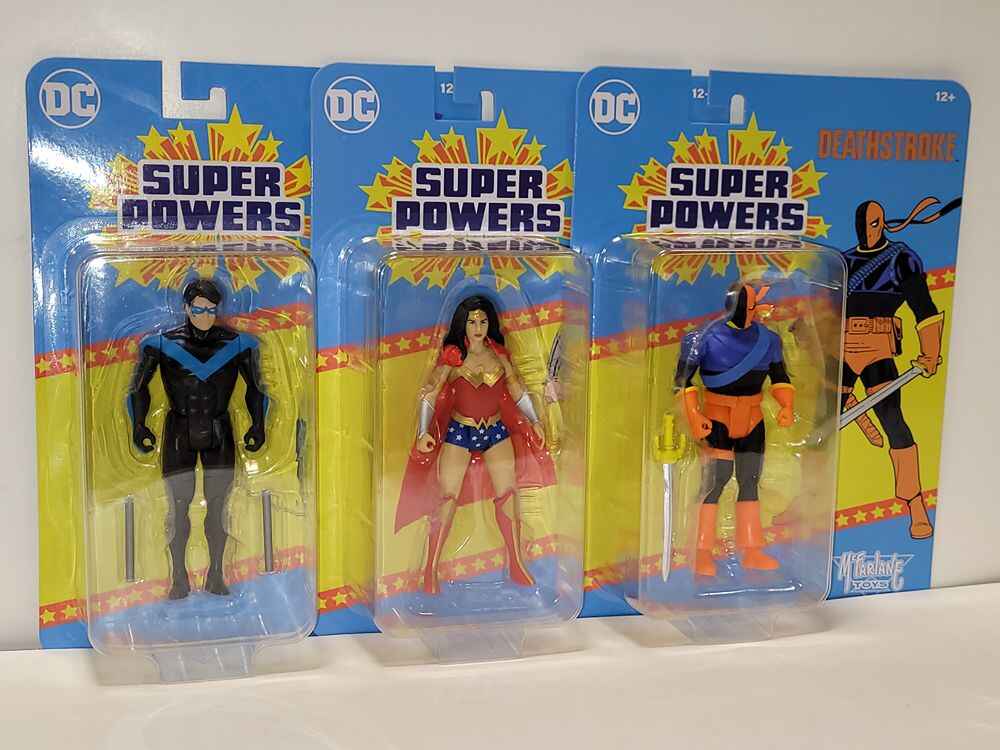 DC Collectibles Super Powers Wave 3 Figure Set of 3 (Wonder Woman, Nightwing, Deathstroke) 5 Inch Action Figure