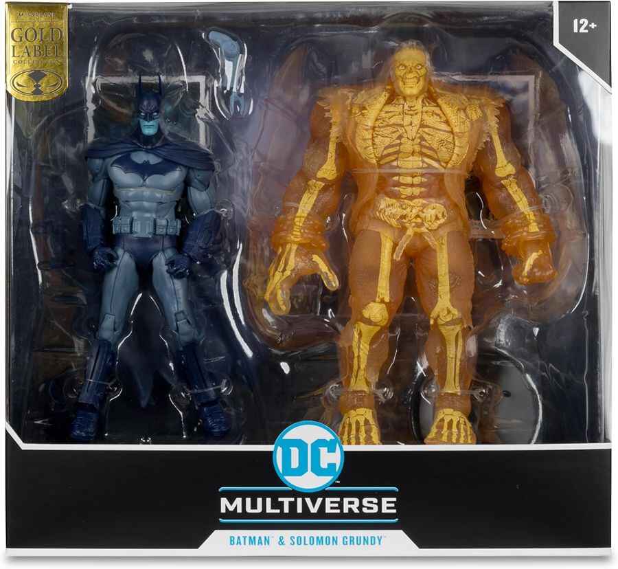 DC Multiverse Arkham City Batman and Solomon Grundy (Gold Label) 7 Inch Action Figure and Megafig