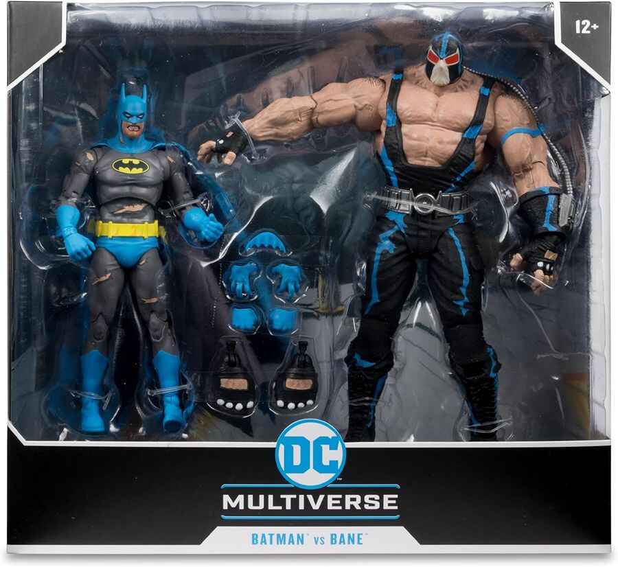 DC Multiverse Batman Knightfall Batman Vs Bane 7 Inch and Megafig 2-Pack Action Figure