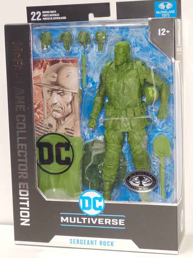 DC Multiverse Collector Edition Wave 5 Sergeant Rock (DC Classic) Platinum 7 Inch Action Figure