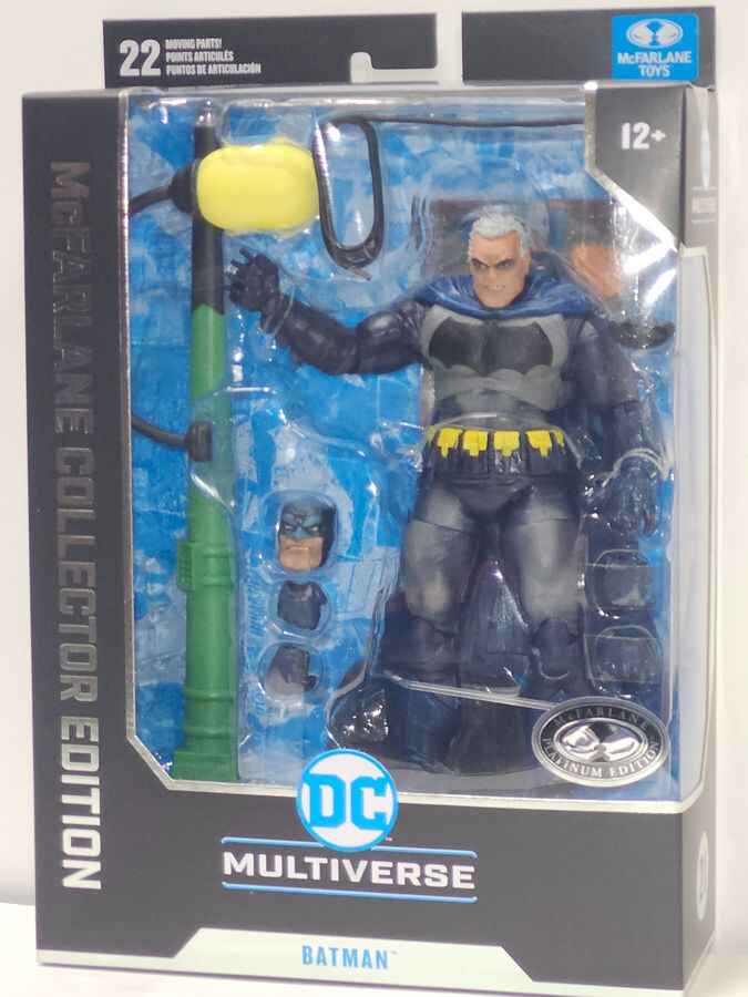 DC Multiverse Collector Edition Wave 7 Batman Battle Damage Blue (The Dark Knight Returns) Platinum 7 Inch Action Figure