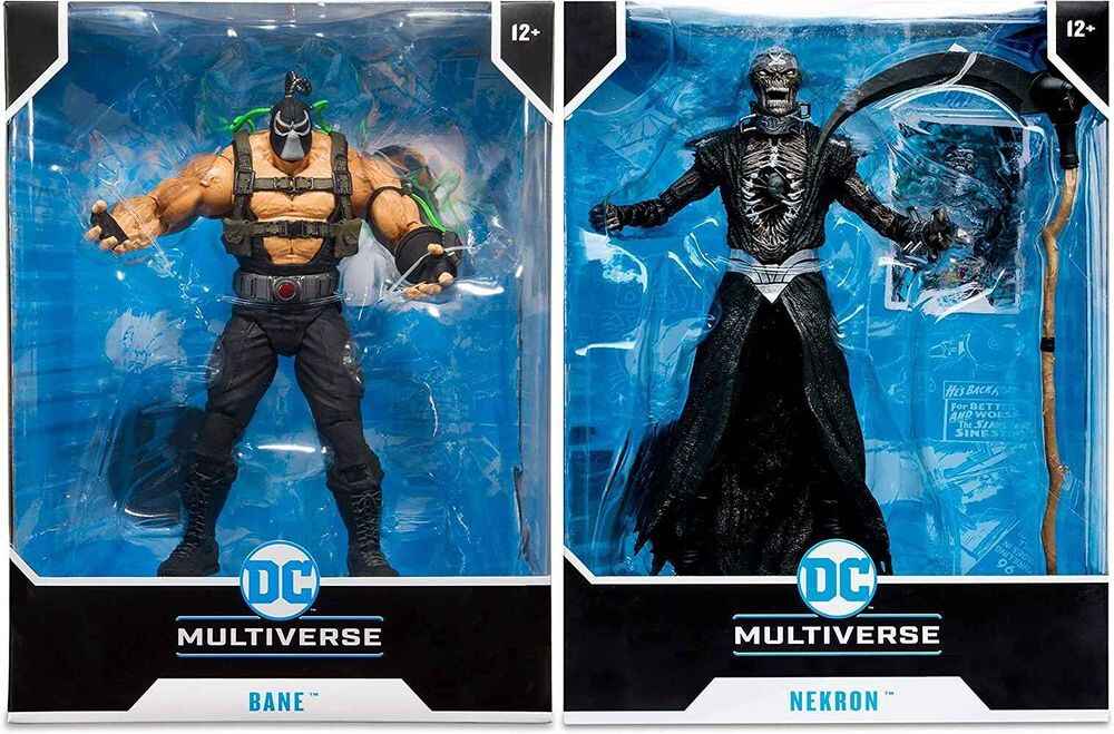 DC Multiverse Comic Bane and Nekron Set MegaFig 10 Inch Action Figure