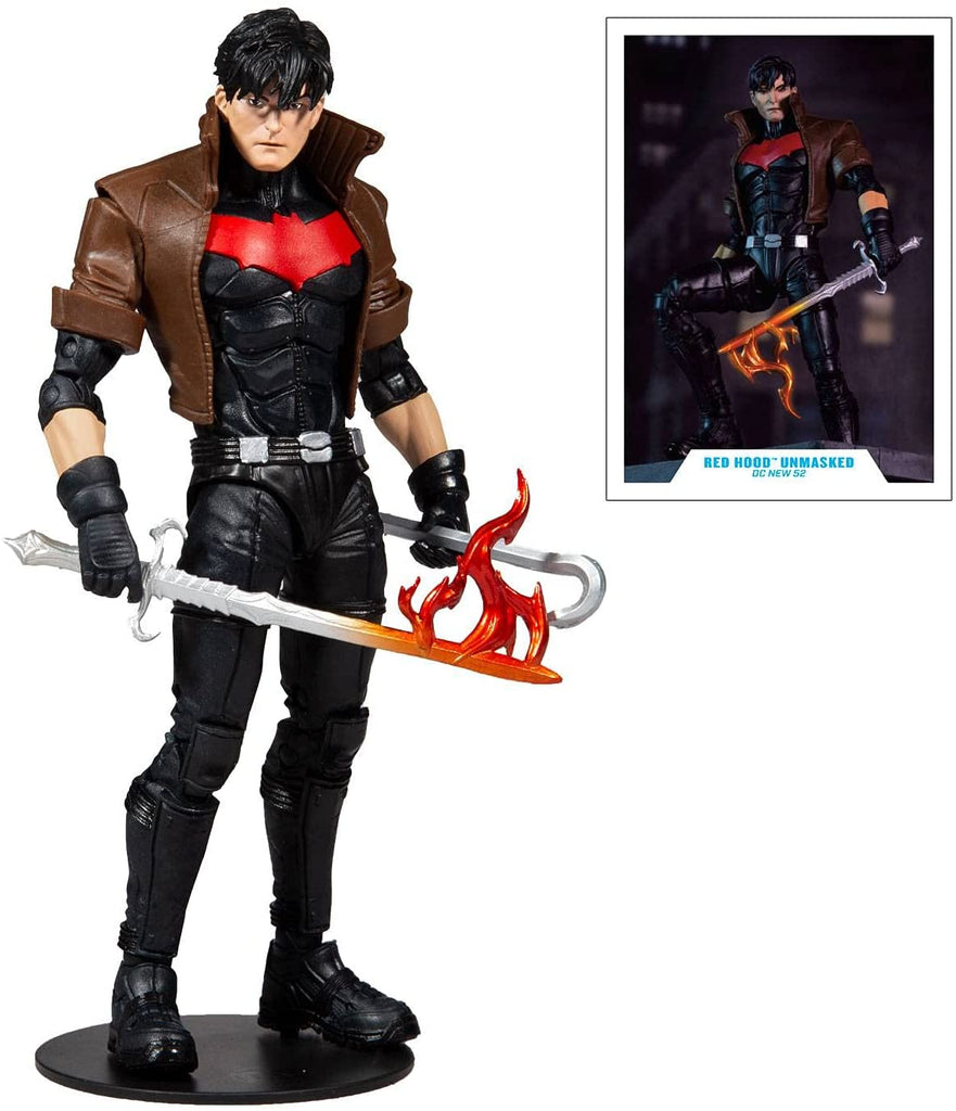 DC Multiverse Comic New 52 Red Hood Unmasked (Gold Label) 7 Inch