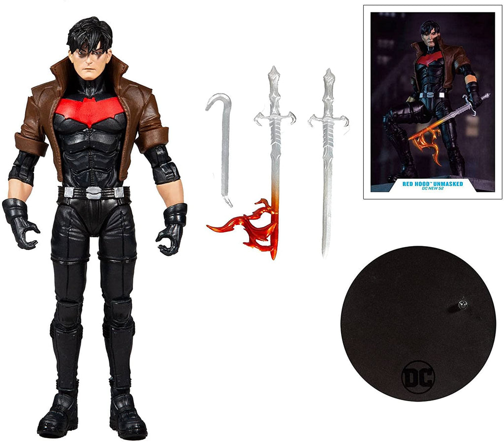 DC Multiverse Comic New 52 Red Hood Unmasked (Gold Label) 7 Inch