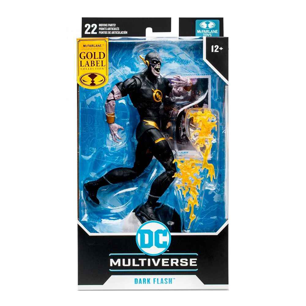 DC Multiverse Comic Speed Metal Dark Flash Gold Label 7 Inch Action Figure