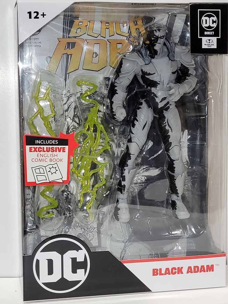 DC Multiverse Comics Page Punchers Black Adam - Black Adam W Comic Line Art Variant 7 Inch Action Figure