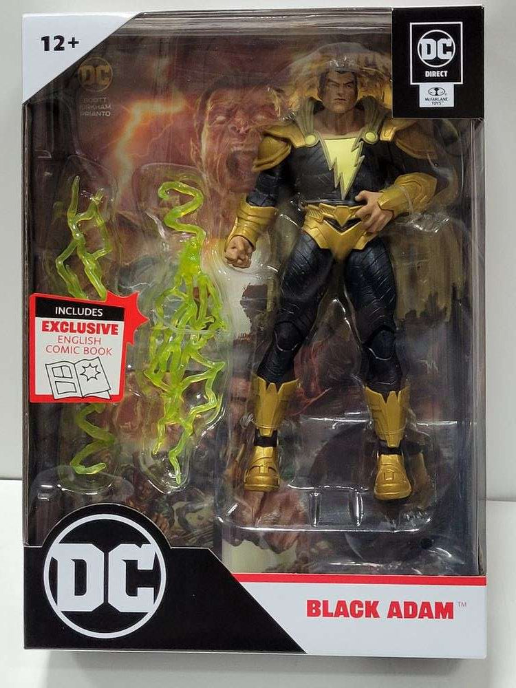 DC Multiverse Comics Page Punchers Black Adam - Black Adam with Comic 7 Inch Action Figure - figurineforall.com