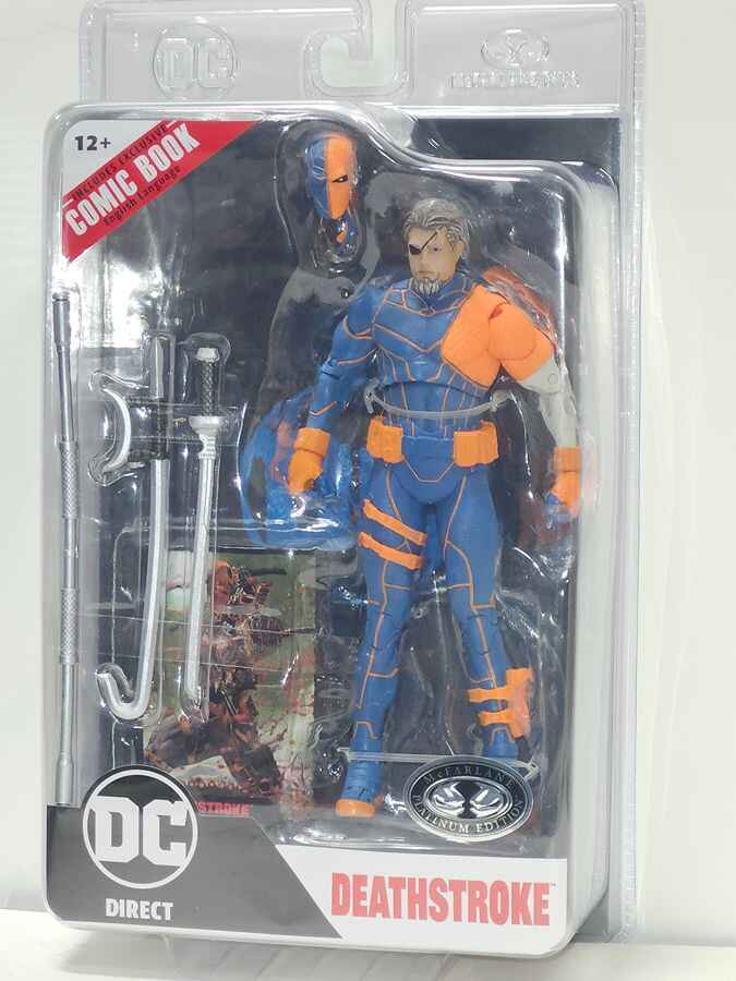 DC Multiverse Comics Page Punchers DC Rebirth - Deathstroke Platinum 7 Inch Action Figure