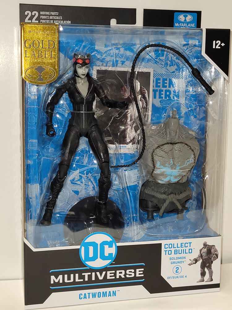 DC Multiverse Gaming Batman Arkham City BAF Solomon Grundy - Catwoman Black & White (Gold Label) 7 Inch Action Figure