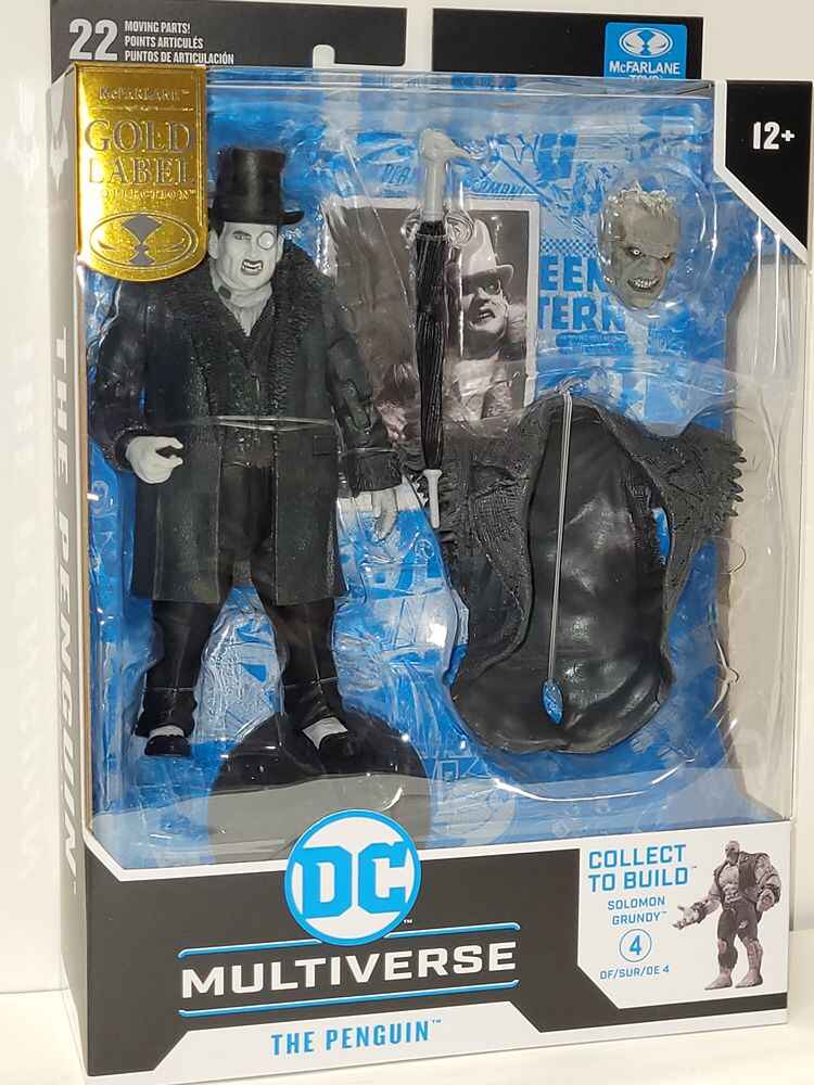 DC Multiverse Gaming Batman Arkham City BAF Solomon Grundy - The Penguin Black & White (Gold Label) 7 Inch Action Figure