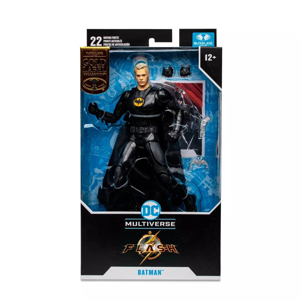 DC Multiverse Movie The Flash - Batman (Keaton) Unmasked (Gold Label) 7 Inch Action Figure