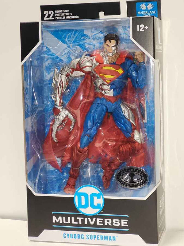 Home DC Multiverse New 52 Cyborg Superman Platinum 7 Inch Action Figure