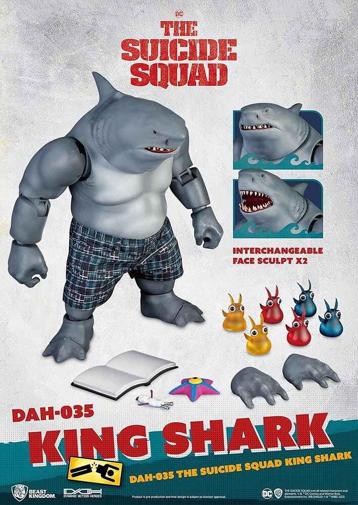 DC Suicide Squad King Shark DAH-035 Dynamic 8-Ction 8 Inch Action Figure