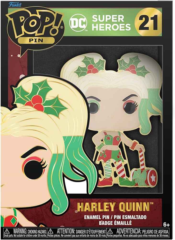 Funko POP Enamel Pin DC Super Heroes 4 Inch - Harley Quinn #21