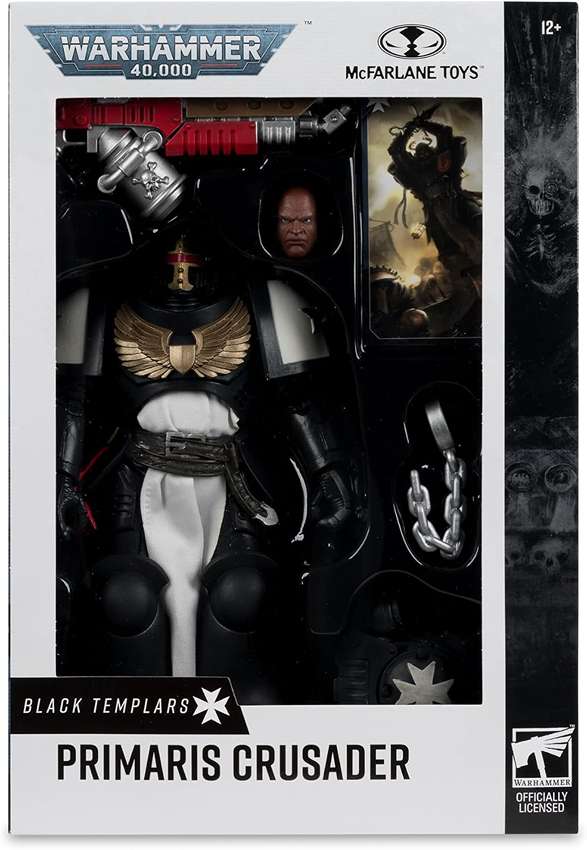 Warhammer 40,000 Wave 13 Primaris Crusader (Black Templar) 7 Inch Action Figure