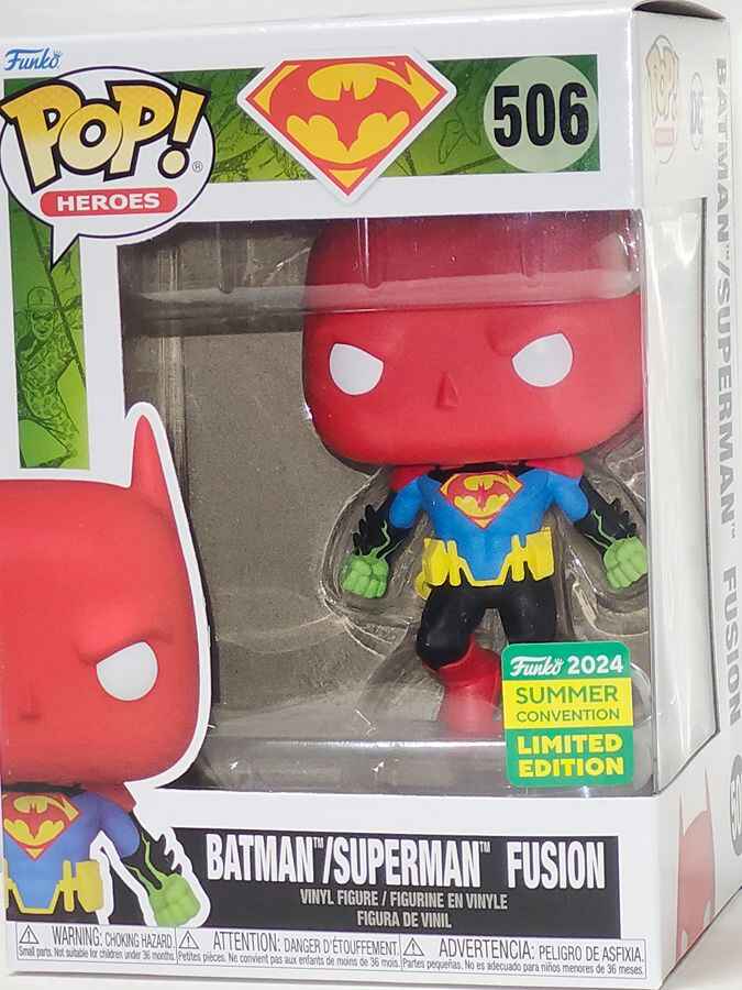 Pop Heroes DC Comics 3.75 Inch Vinyl Figure SDCC Exclusive - Batman Superman Fusion #506