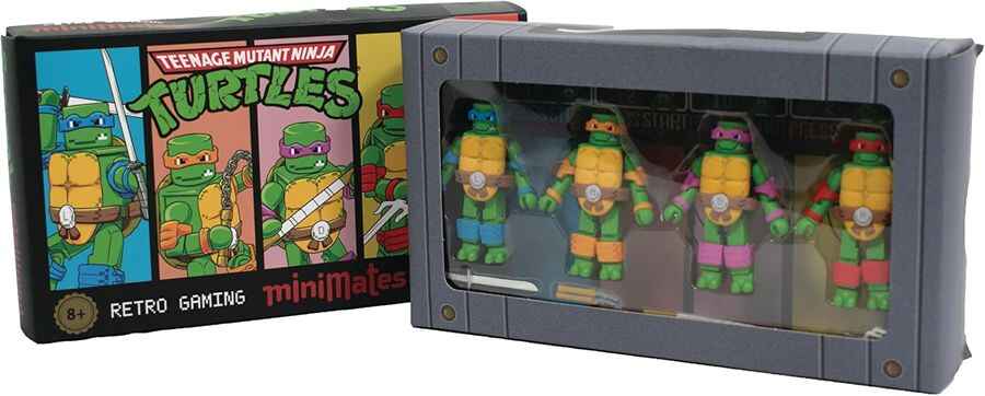 Teenage Mutant Ninja Turtles Retro Gaming Minimates SDCC 2024 Exclusive 2 Inch Figures Box Set