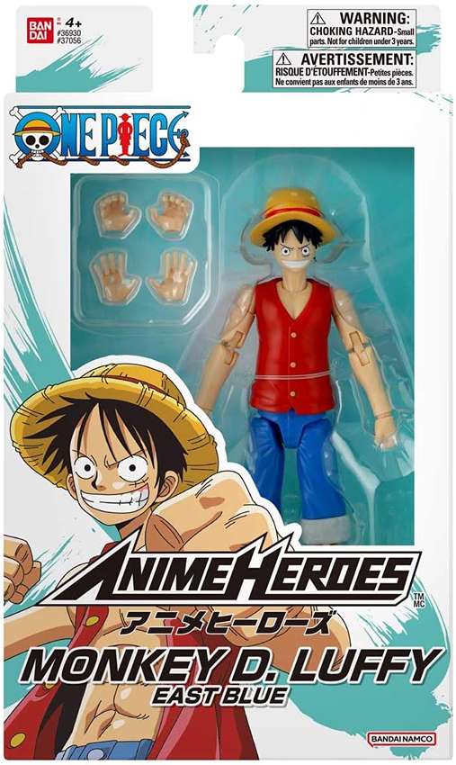 One Piece Anime Heroes Monkey D. Luffy (East Blue) 6.5 Inch Action Figure