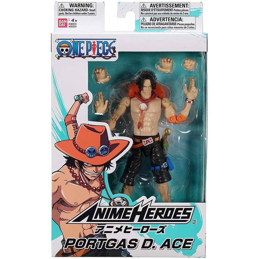 One Piece Anime Heroes Portgas D. Ace 6.5 Inch Action Figure