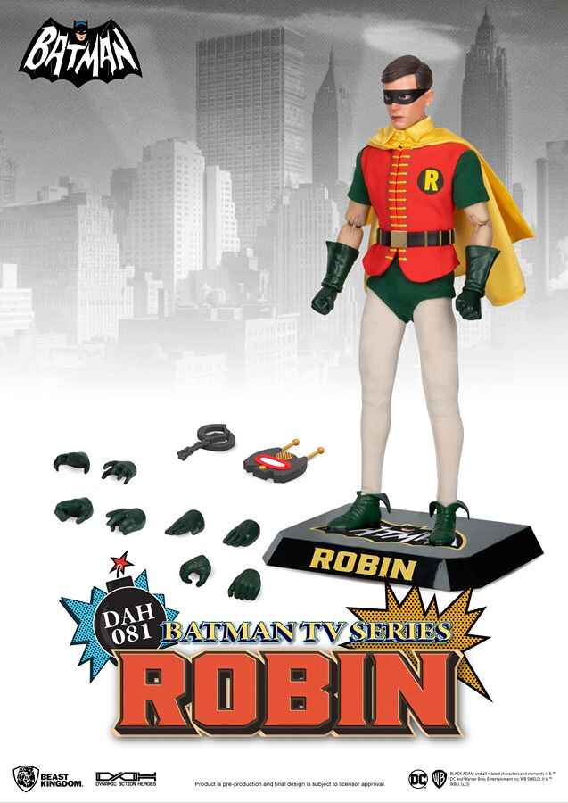 Batman TV Series Classic Robin DAH-081 Dynamic 8-ction 6 Inch Action Figure